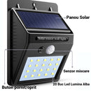 LED-Solarleuchte mit Bewegungsmelder – Automatische Beleuchtung, schnelle Montage ohne Kabel, wetterbeständig