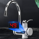 Elektrischer Durchlauferhitzer-Wasserhahn für Warmwasser, mit LCD-Anzeige