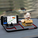 Multifunktionale 4-in-1-Autohalterung mit Parknummer – Rutschfester Universal-Armaturenbrett-Organizer