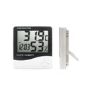 Digitales Thermometer und Hygrometer mit Uhr und Wecker – LCD-Display, präzise Überwachung