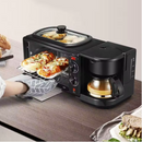 Elektrisches 3-in-1-Frühstücksgerät - Kaffeemaschine, Toaster und antihaftbeschichteter Grill