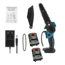 Tragbare elektrische Mini-Kettensäge 24V, 6 Zoll, mit einer Kette und 2 Akkus