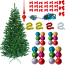 Weihnachtsbaum 180cm + Komplettset Zubehör zum Schmücken