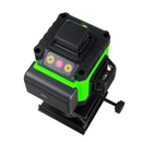Laser-Nivelliergerät 4D mit 16 Linien, 4 Strahlen x 360 Grad, grüne Linien, Reichweite 25m, Genauigkeit ± 2mm/10m, Selbstnivellierung, rechter Winkel, Akkus 2 x 4000 mAh 4,2V, Fernbedienung