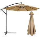 Sonnenschirm für den Garten 3M, verstellbar, wasserdicht, mit Kreuzfuß und Stahlgestell, Beige