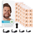 Set mit 30 Nasenpflastern gegen Schnarchen, leichteres Atmen, mehr Sauerstoffzufuhr und bessere Schlafqualität