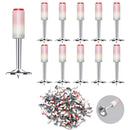 Professionelle pneumatische Nagelpistole - Komplettset mit 50 Nieten und Zubehör - Kaliber 7,3 cm