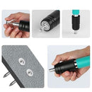 Professionelle pneumatische Nagelpistole - Komplettset mit 50 Nieten und Zubehör - Kaliber 7,3 cm