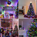 Set mit 2 bunten Weihnachtslichterketten 100 m | 500 LEDs mit Lichteffekten | Innen/Außen | IP44