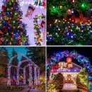 Set mit 2 bunten Weihnachtslichterketten 100 m | 500 LEDs mit Lichteffekten | Innen/Außen | IP44